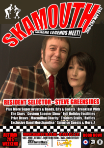 Steve Greensides DJ poster Skamouth November 21017