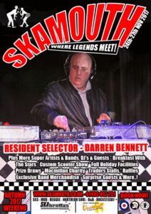 Darren Bennett DJ poster Skamouth November 2017