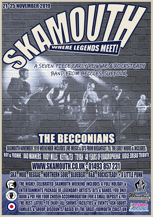 the Becconians November skamouth 2019 poster