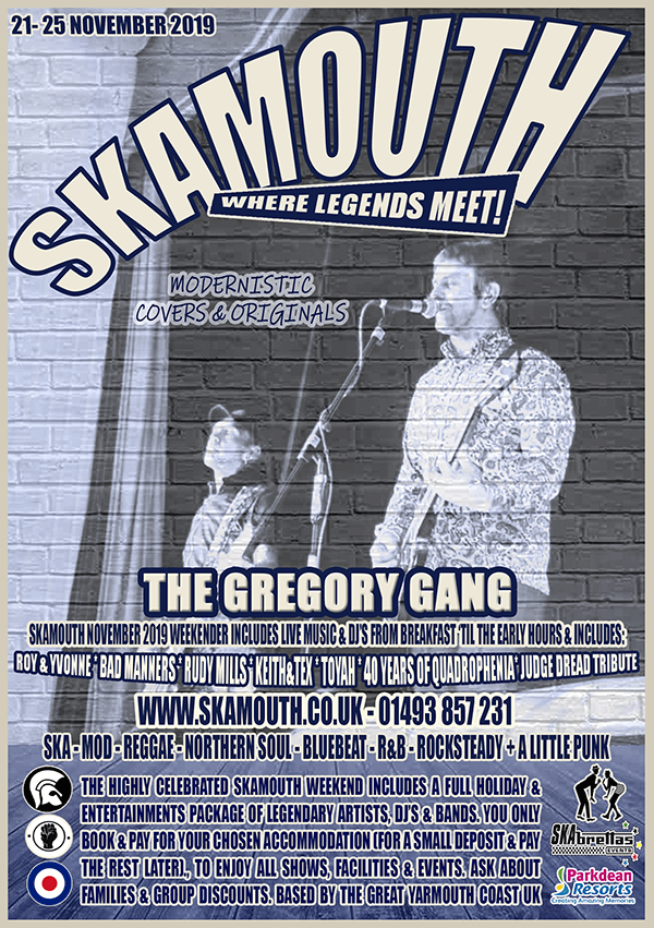  The Gregory Gang Skamouth November 2019 poster 